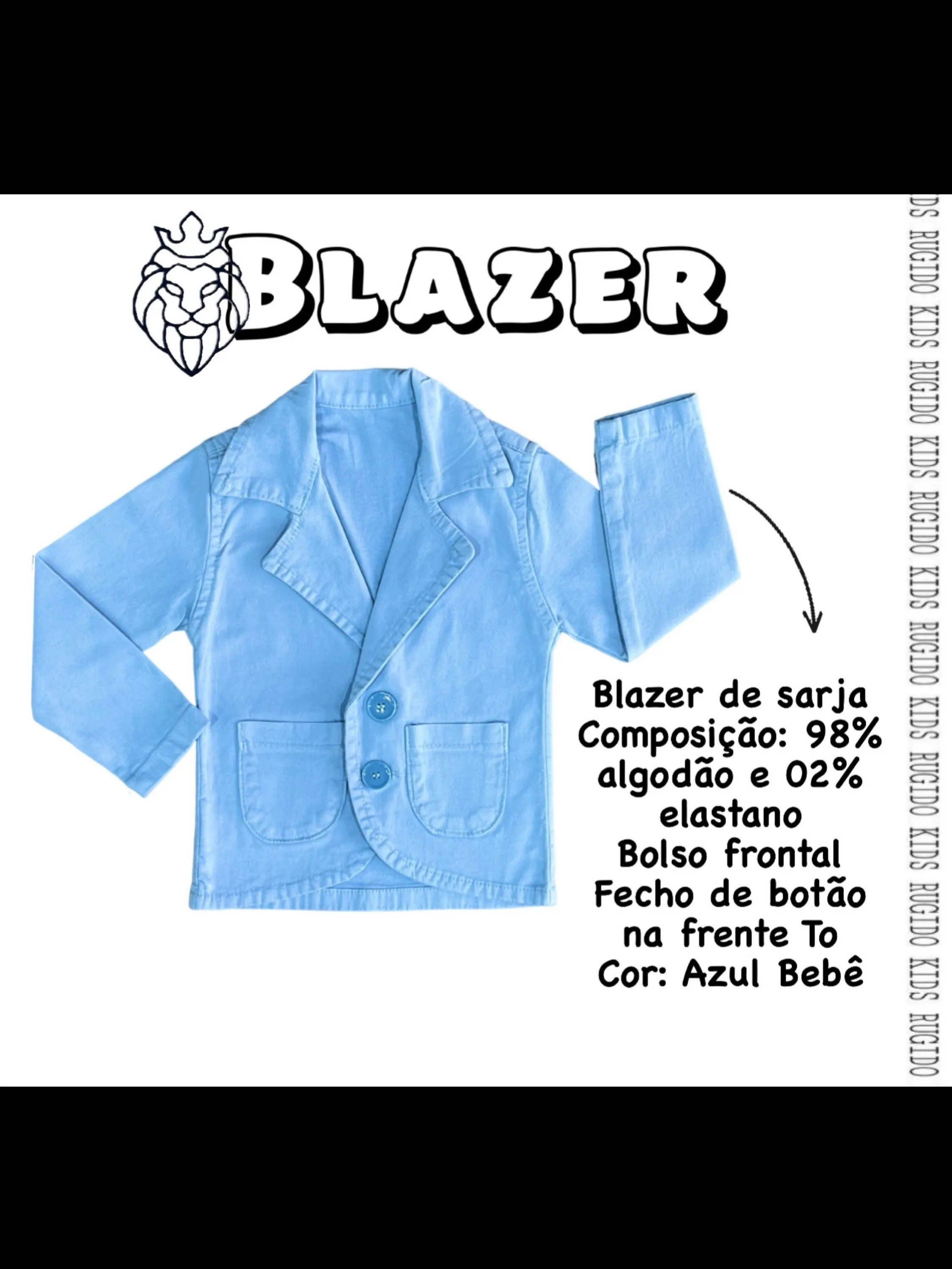 Blazer Azul Claro Infantil