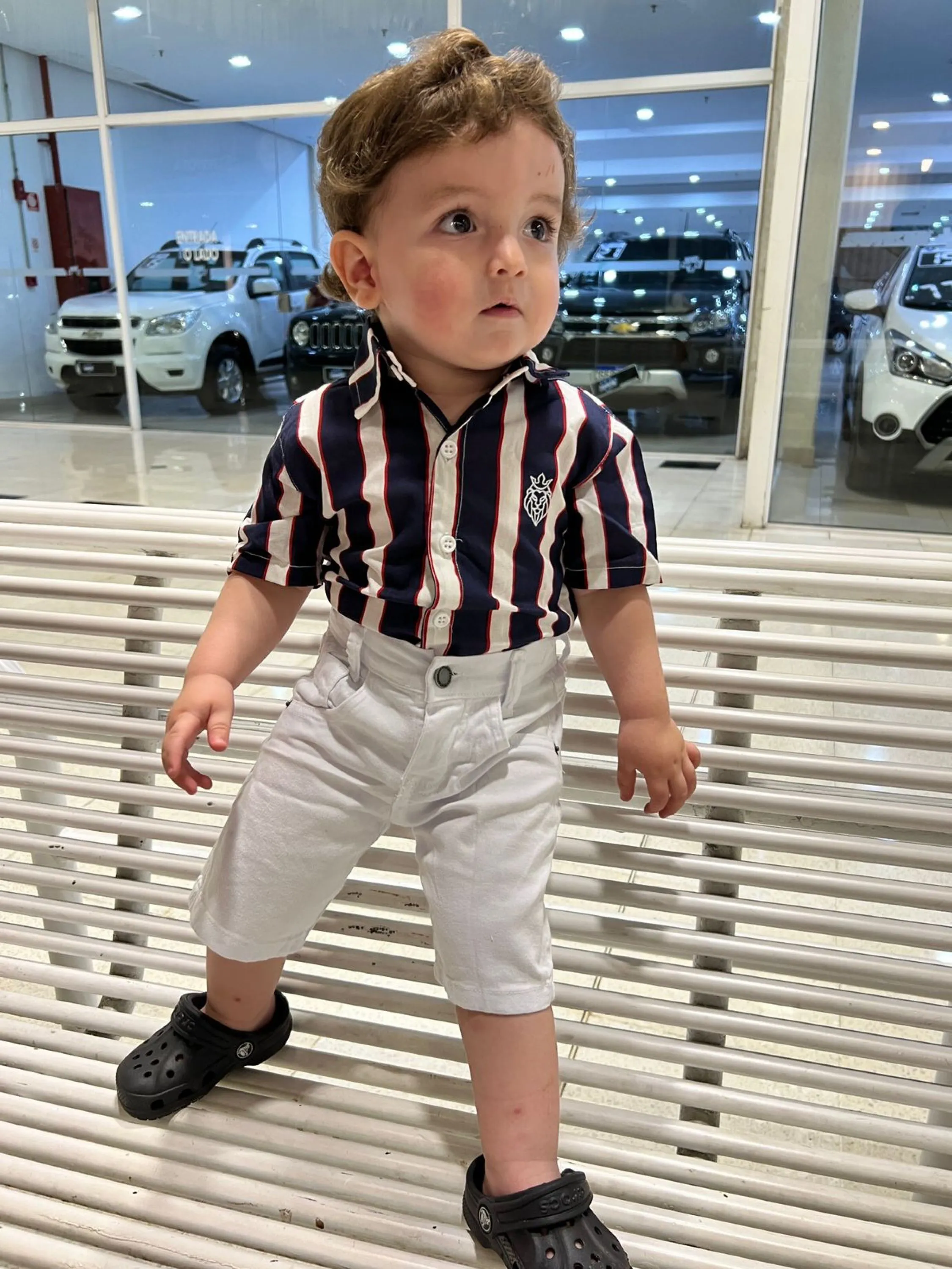 Conjunto Blogueirinho Listrado Infantil Verão