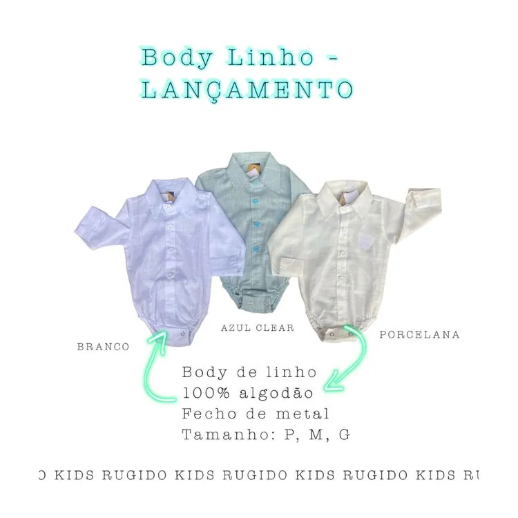 Body de Linho - Recém-nascido