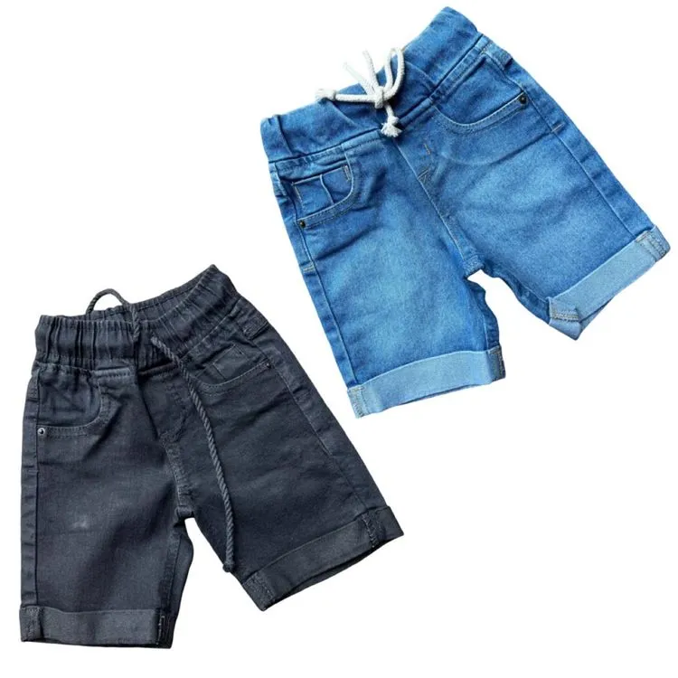 Combo de Bermuda Jeans Infantil Menino