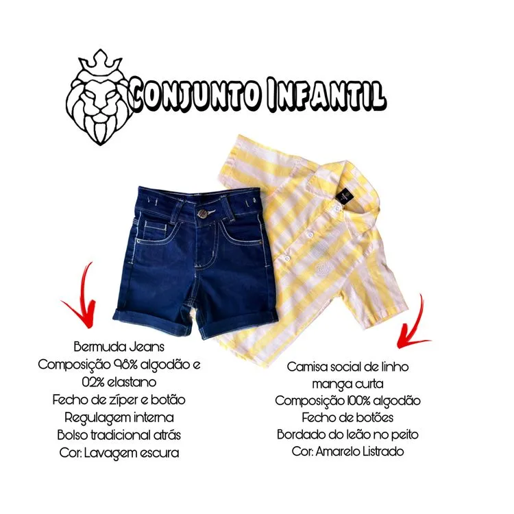 Conjunto infantil menino