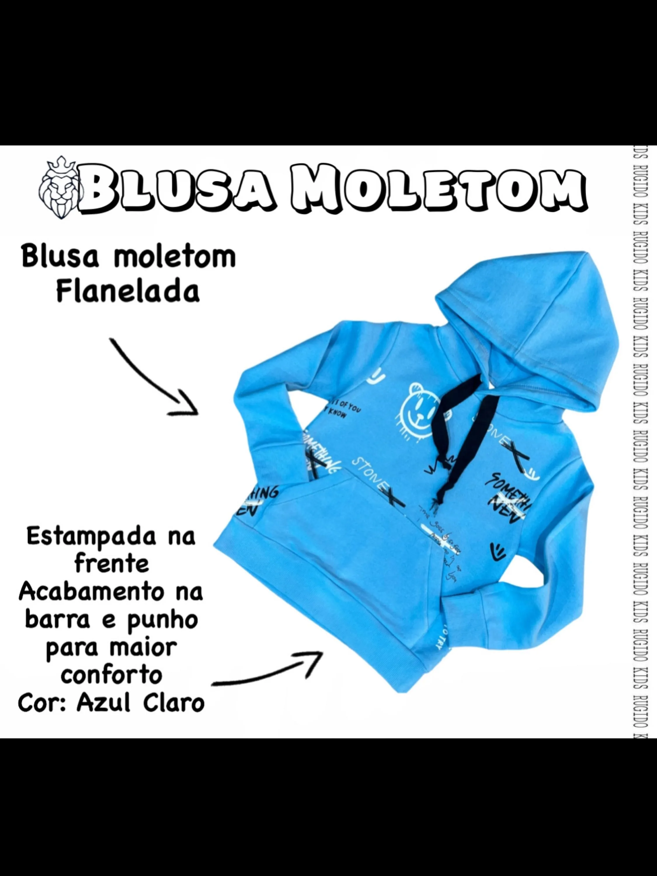 Blusa Moletom Stone Infantil Menino