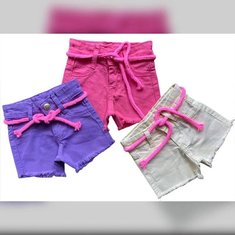 Combo de 3 Shorts Infantil Menina