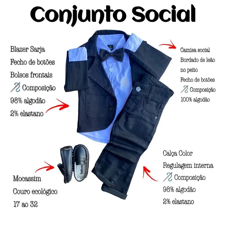 Conjunto Social Completo - Rugido