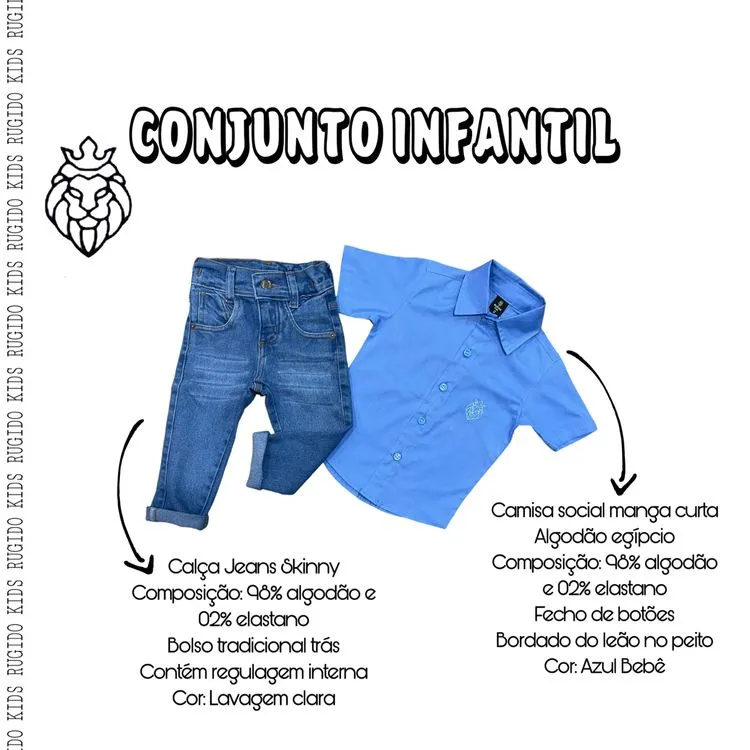 Conjunto infantil - Rugido