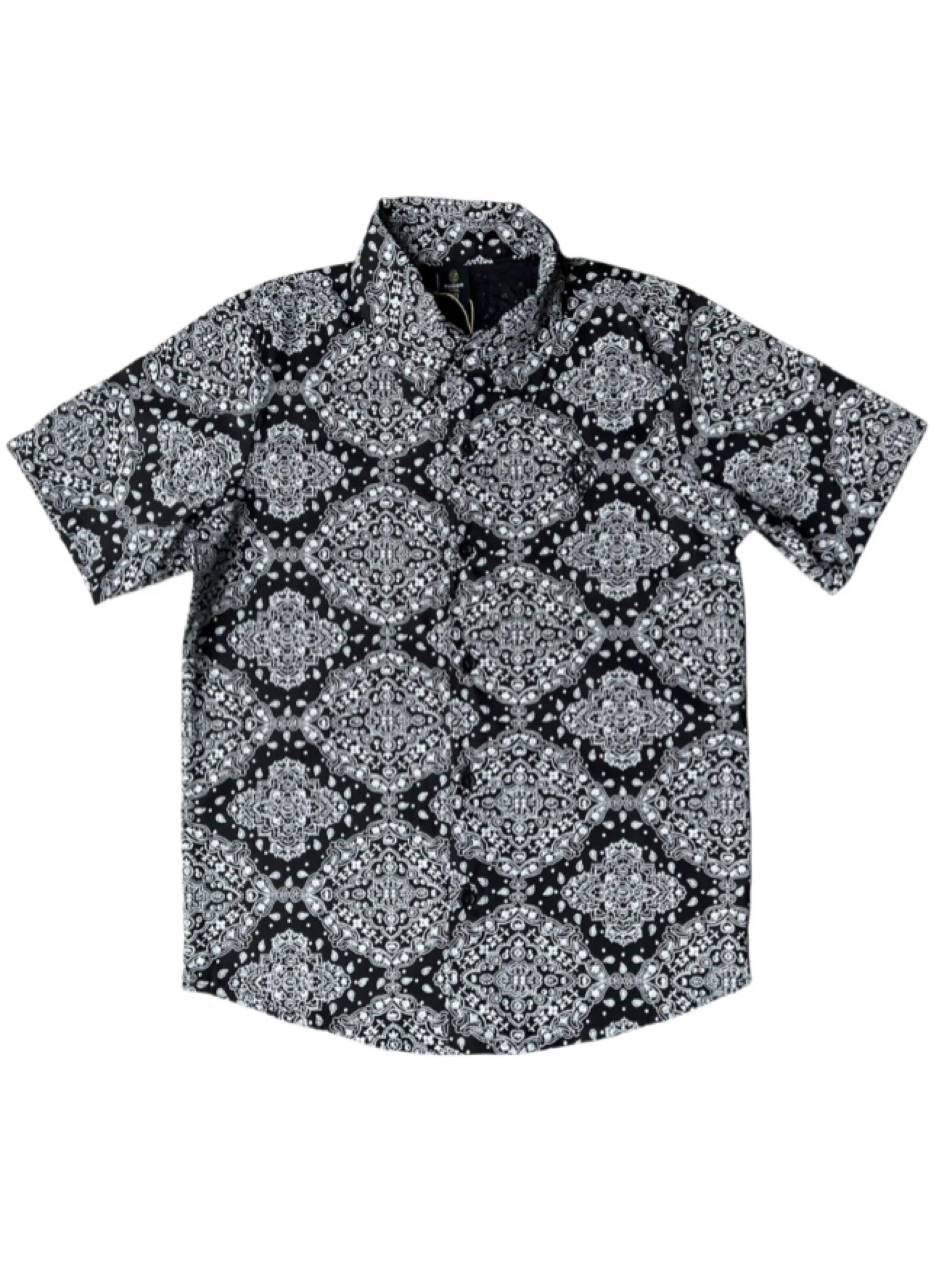 Camisa Social Bandana Black