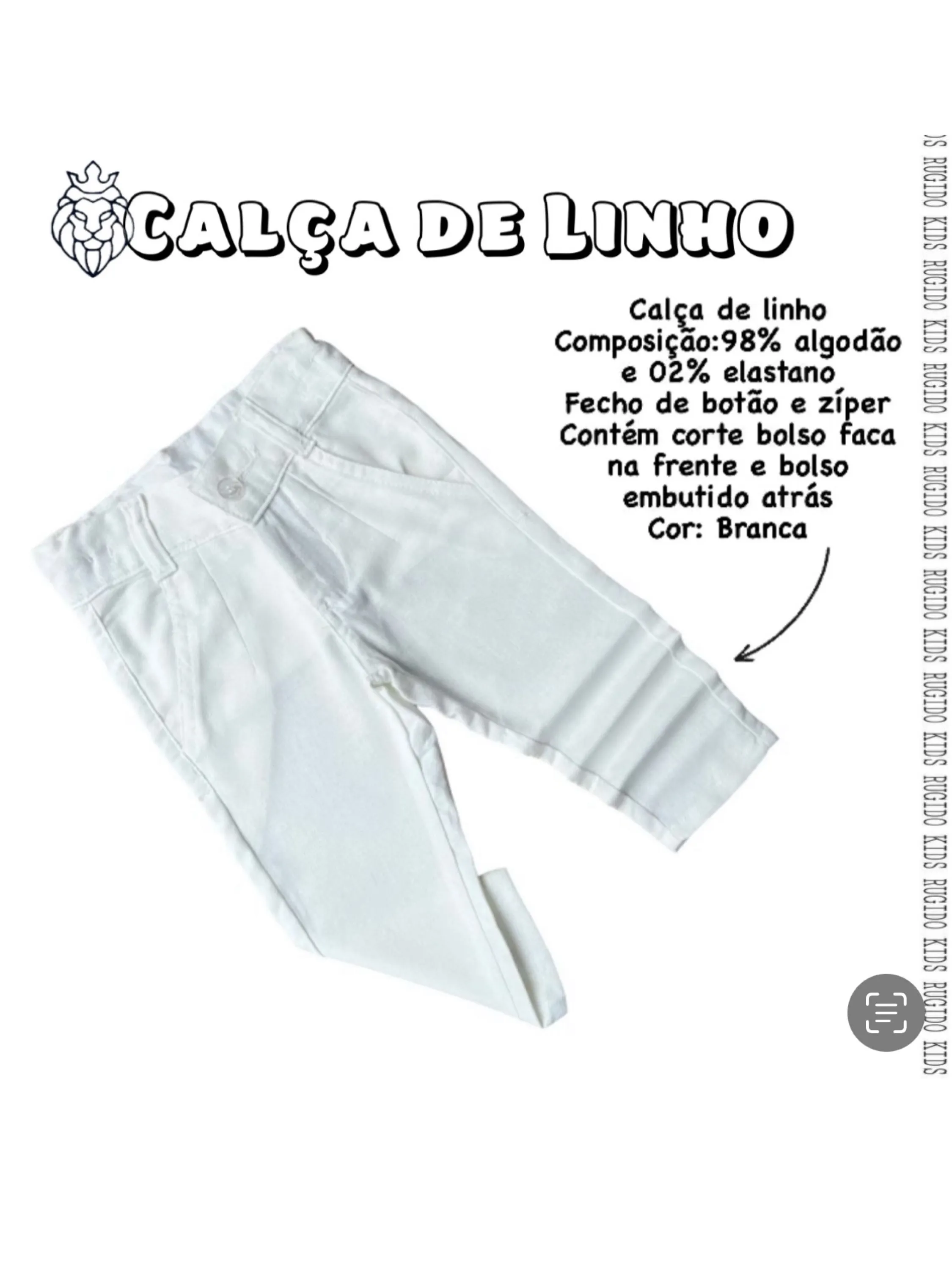 Calça de Linho Infantil