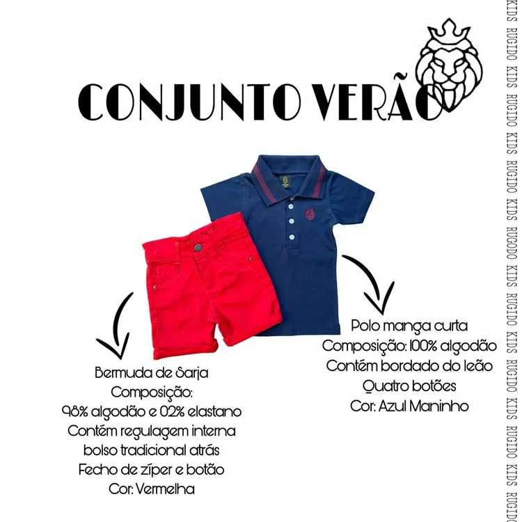 Conjunto verão- Rugido