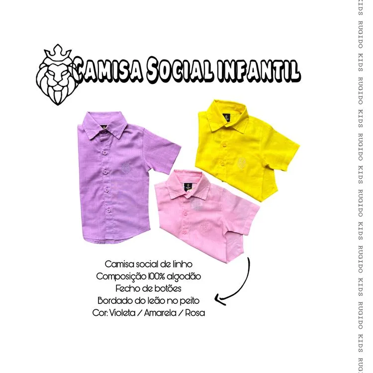 Camisa de Linho Infantil Menino