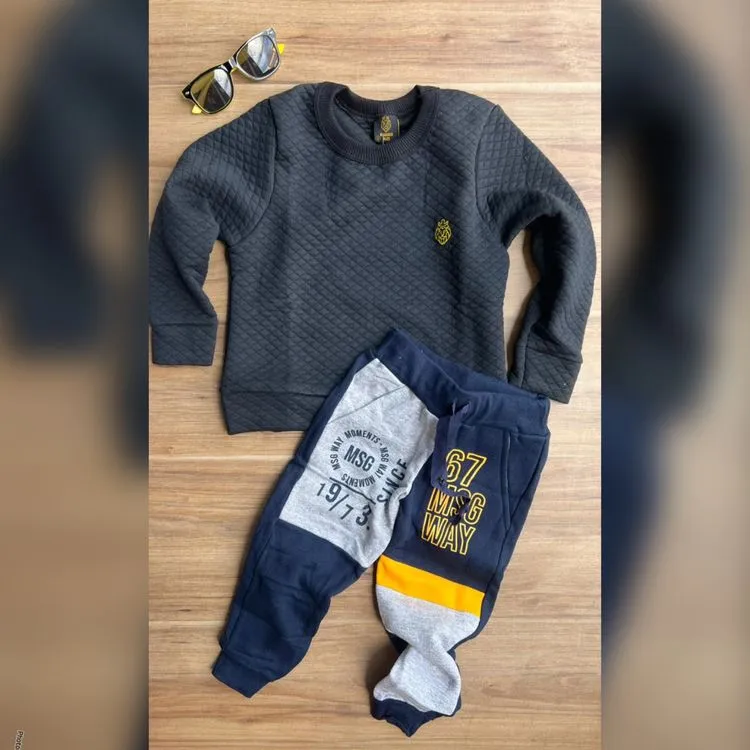 Conjunto Moletom Inverno Infantil Menino