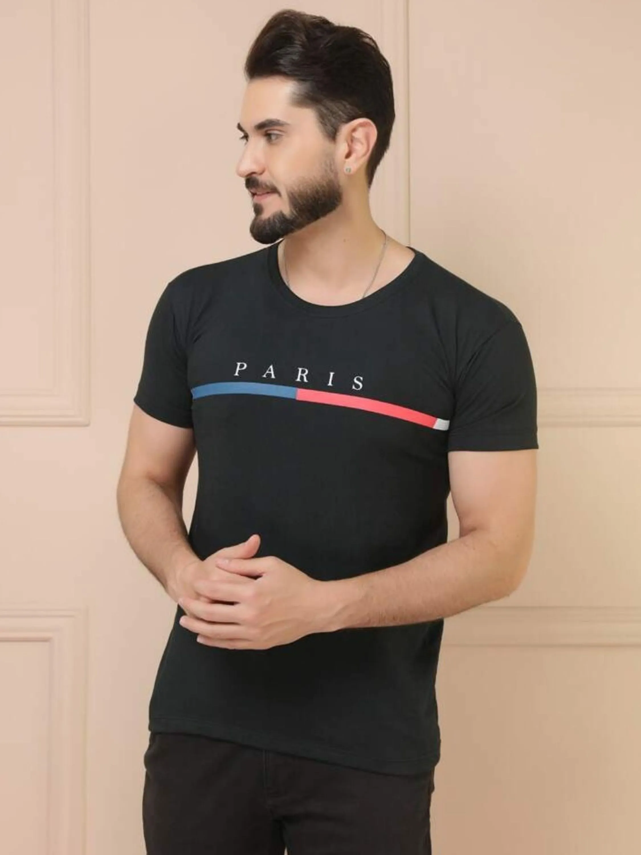 Camiseta Masculina Algodão Paris