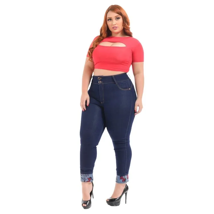 Calças jeans Plus size salig hot pants ref : 1821