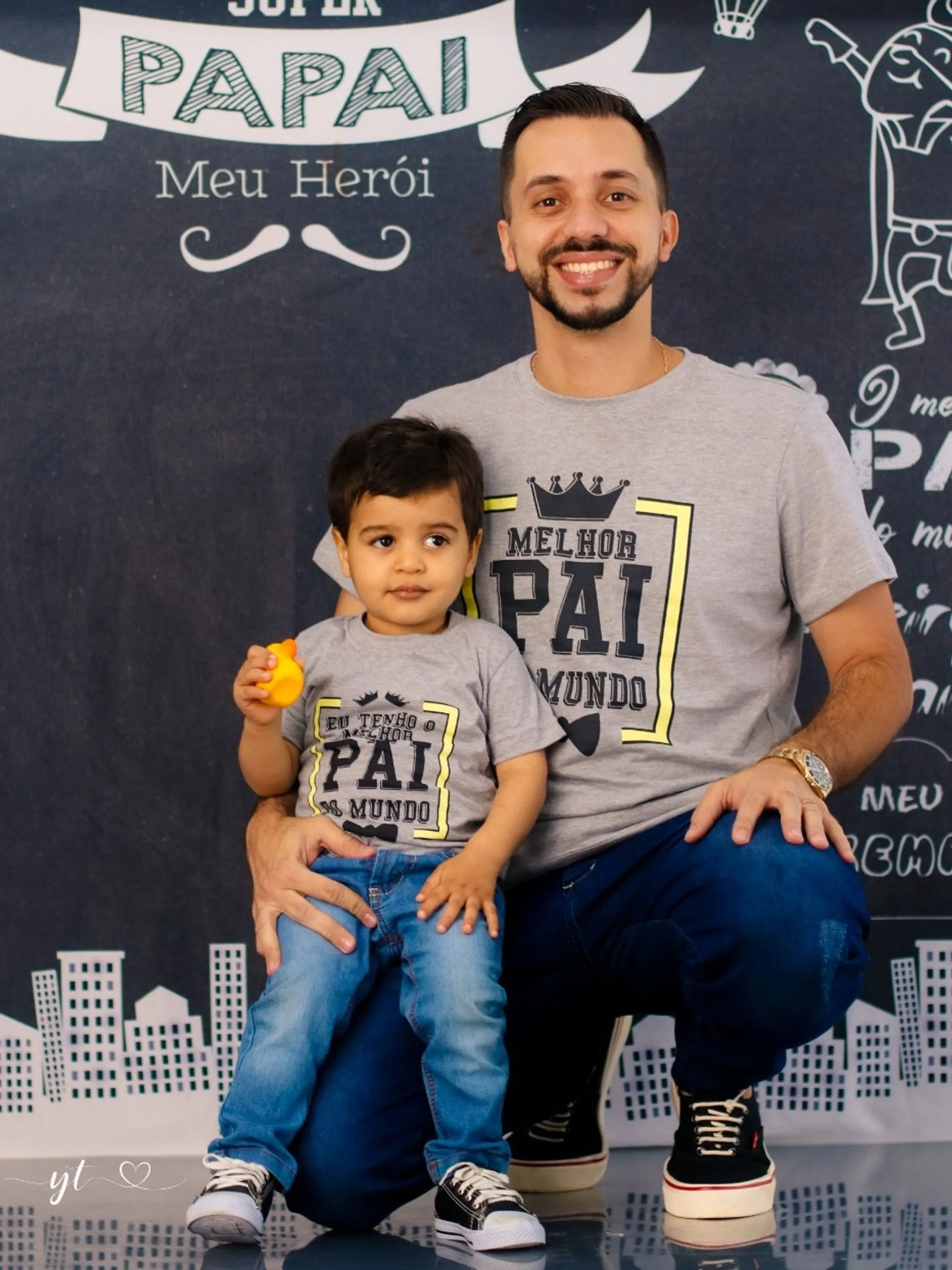 Kit Camiseta 2 peças  Tal Pai Tal Filho Seu Look é Você