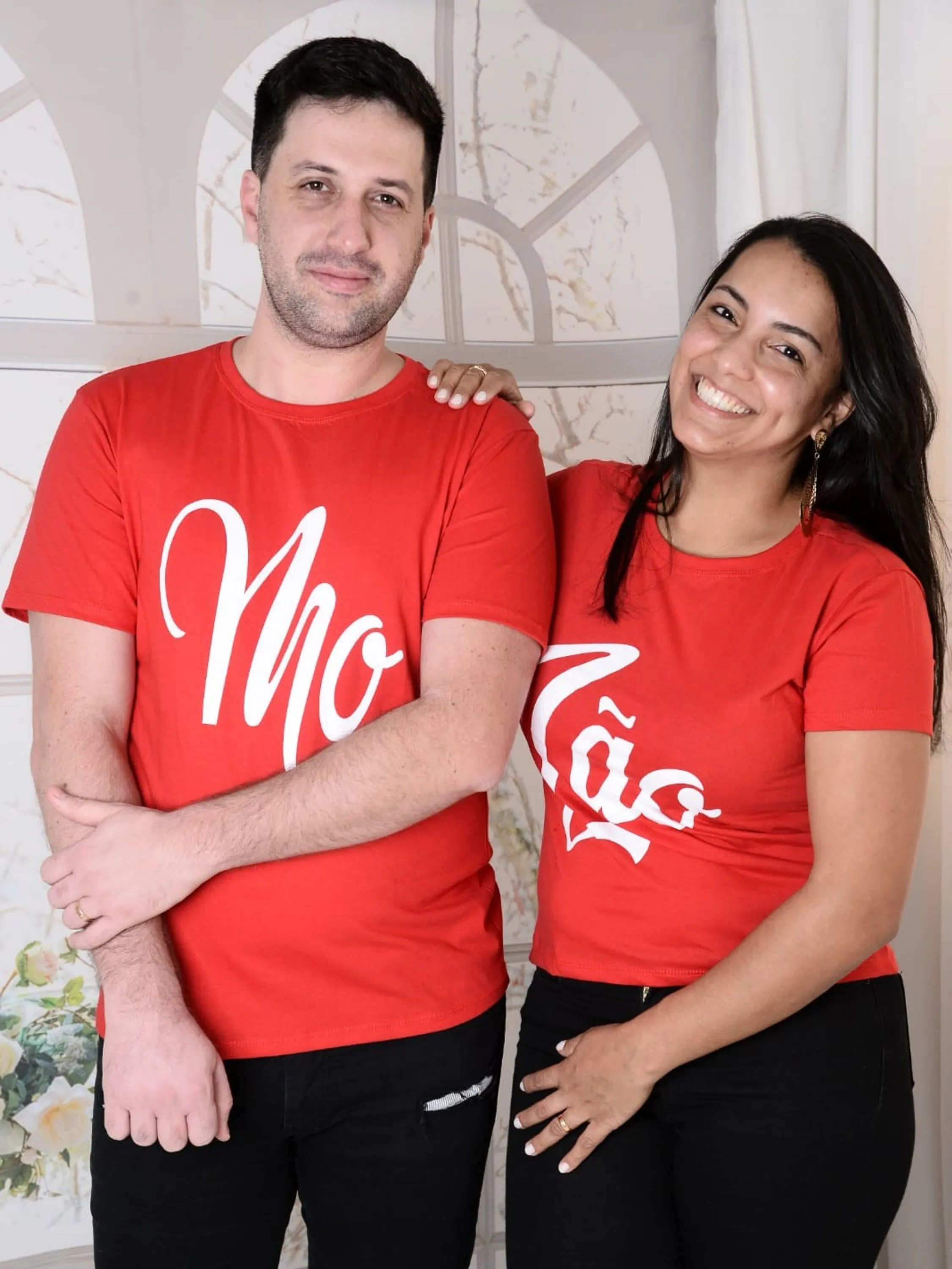 Kit Casal Homem e Mulher Mozão 2 peças Seu Look é Você.