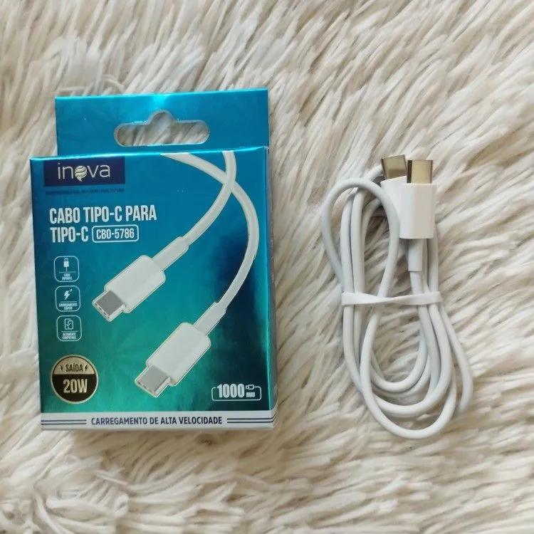 Cabo Usb Tipo C para TipoC Inova Carga Rapida