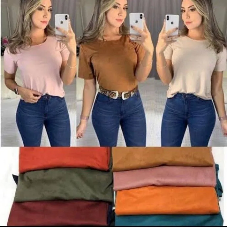 Blusas suede na promoção façam seus pedidos so esse