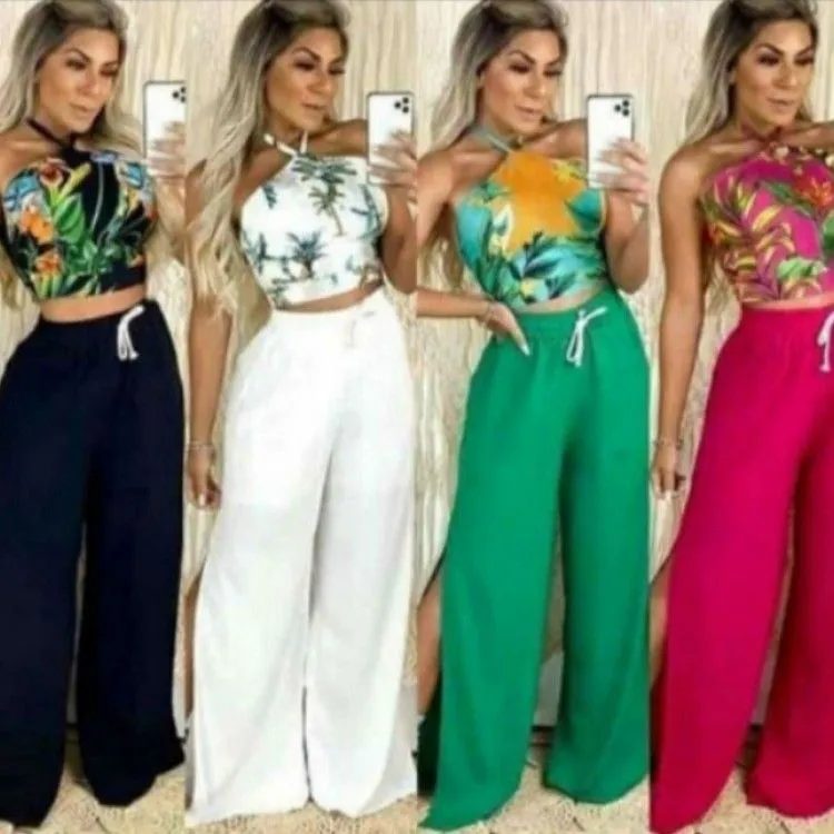 Calça pantalona Soares modas