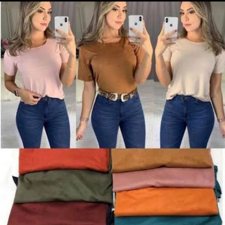 Blusas suede Soares modas