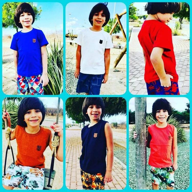 CONJUNTO INFANTIL MASCULINO REGATA OU MANGA