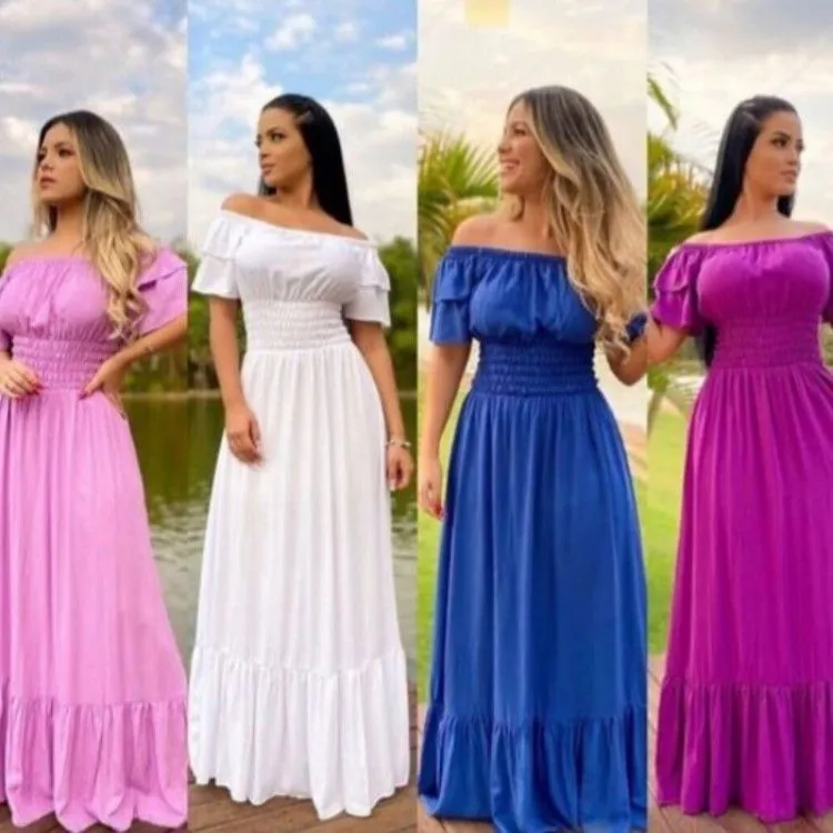 Vestidos longos soares modas