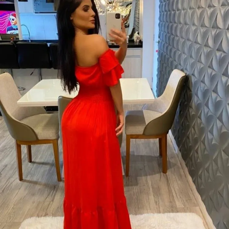 Vestido longo soares modas