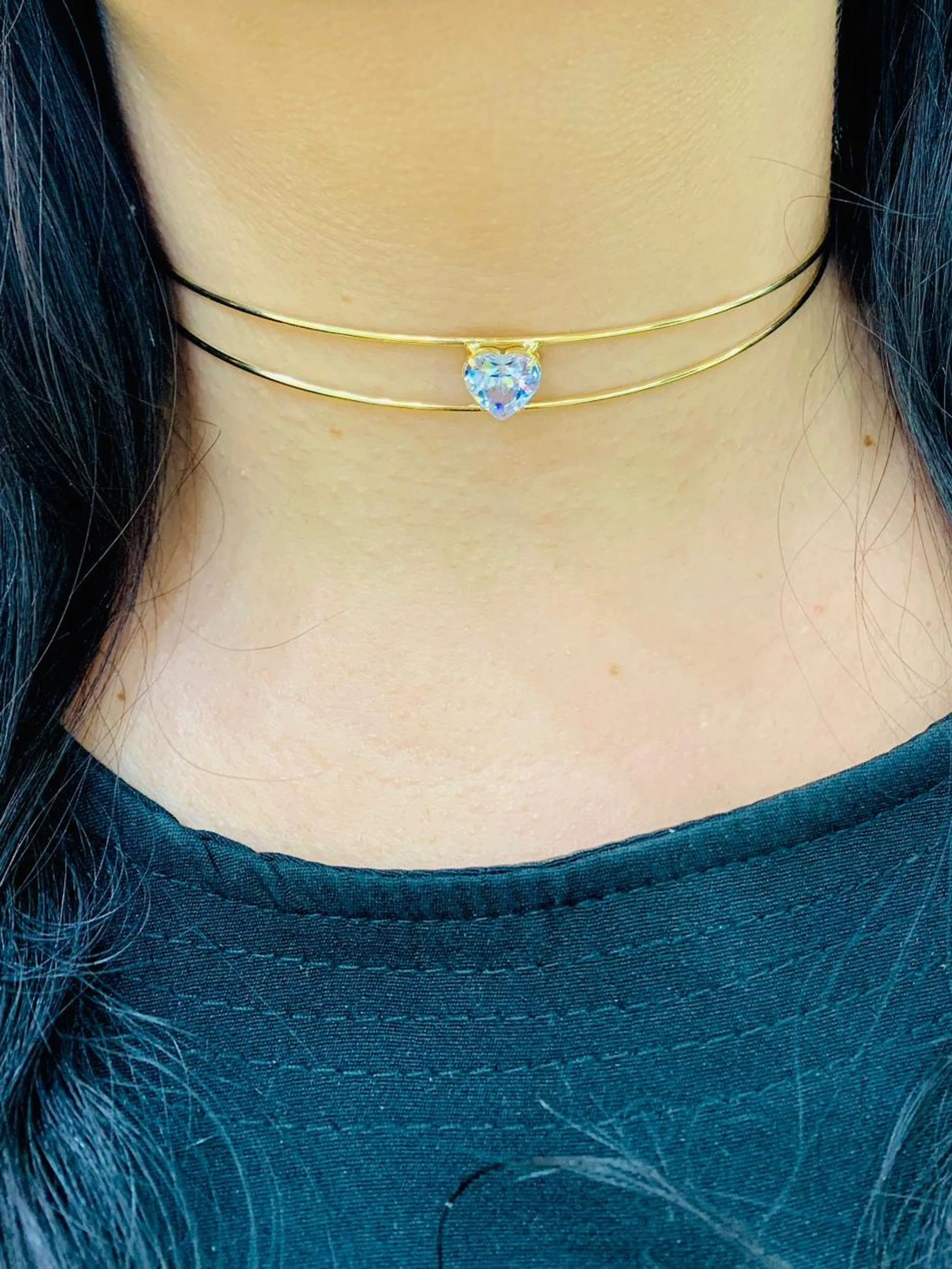 Choker Com Dois Aro.