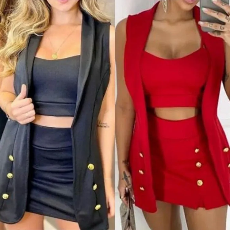 Conjunto 3 peças colete