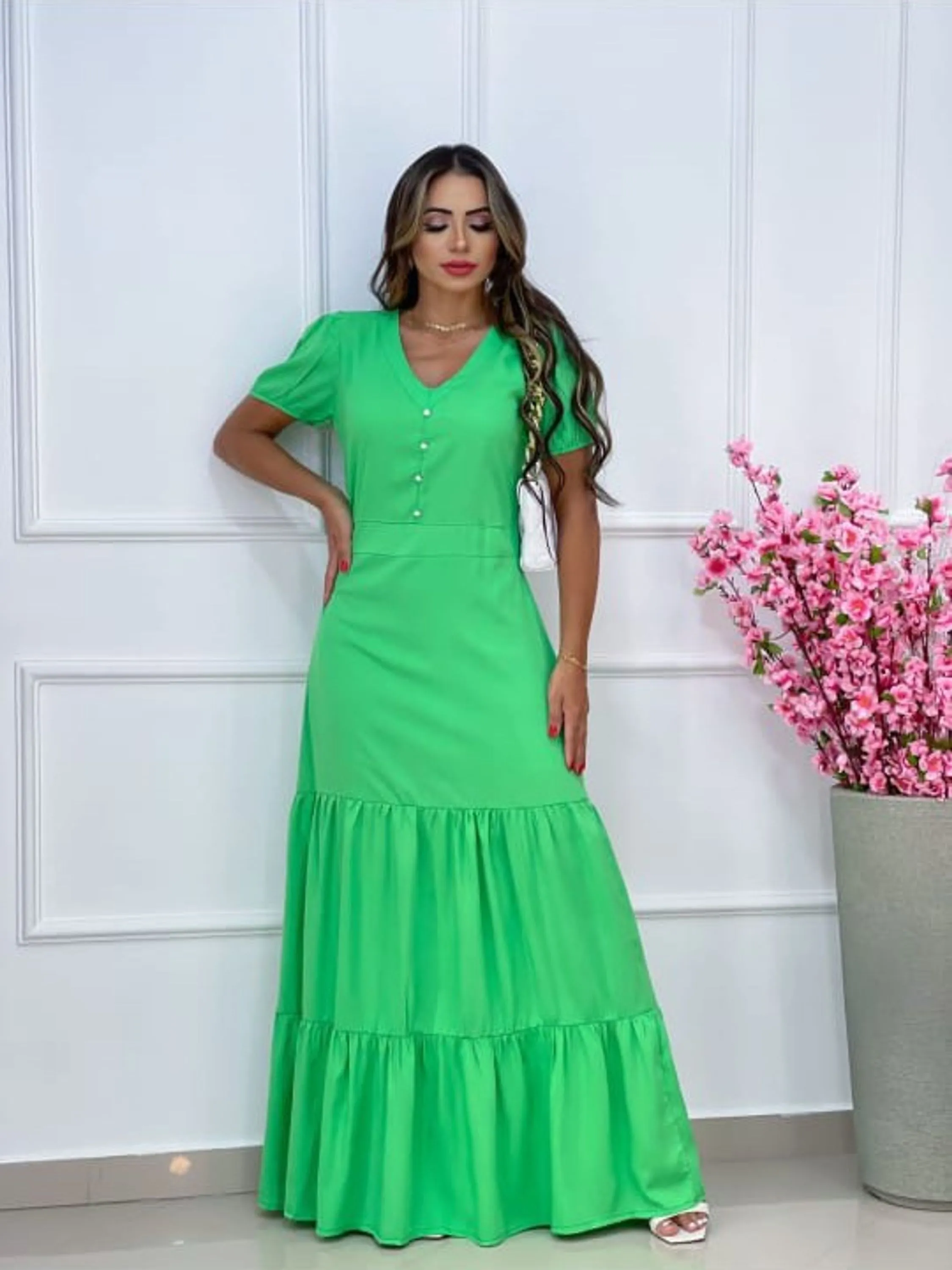 Vestido longo visvolinho