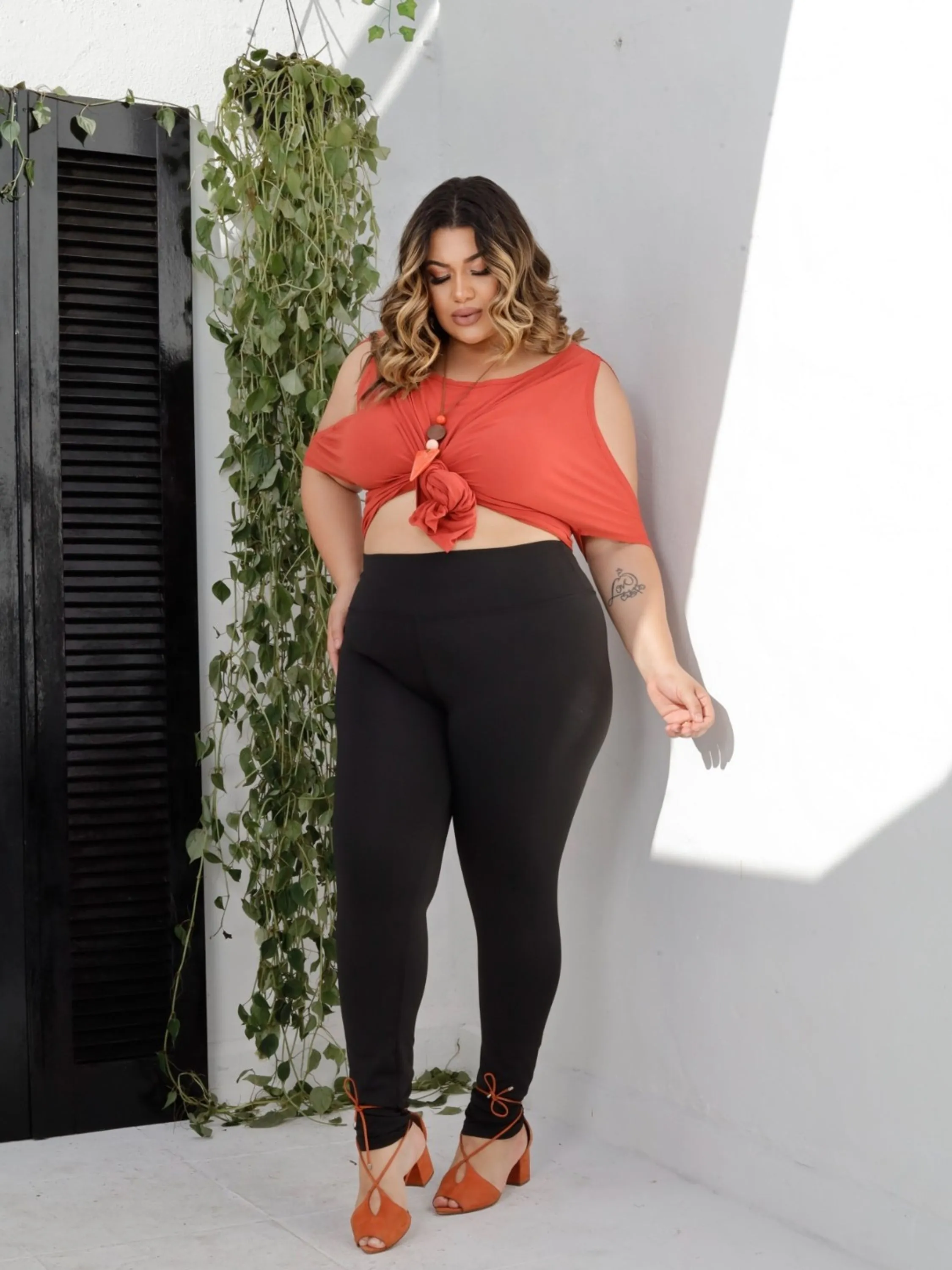 Calça flanelada Plus Size