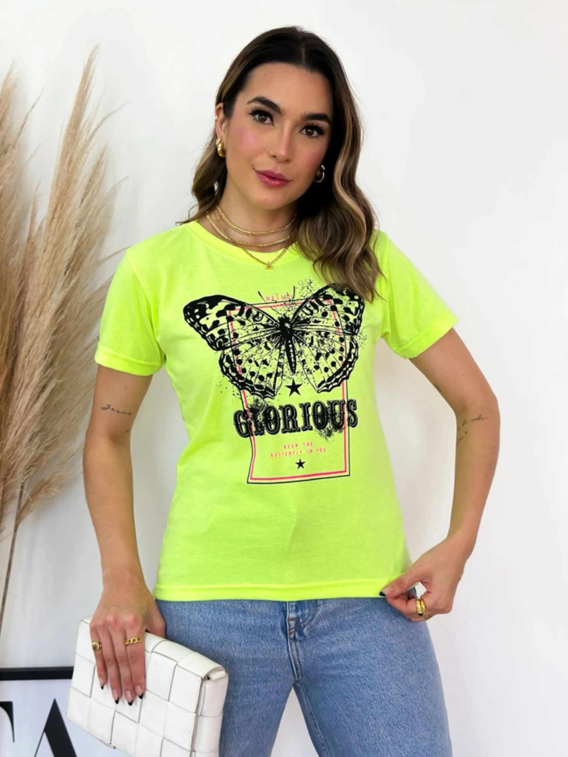 Blusa T-shirt feminina tecido algodão