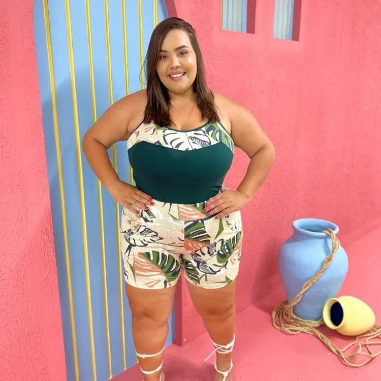 Conjunto alça plus size Tam XGG