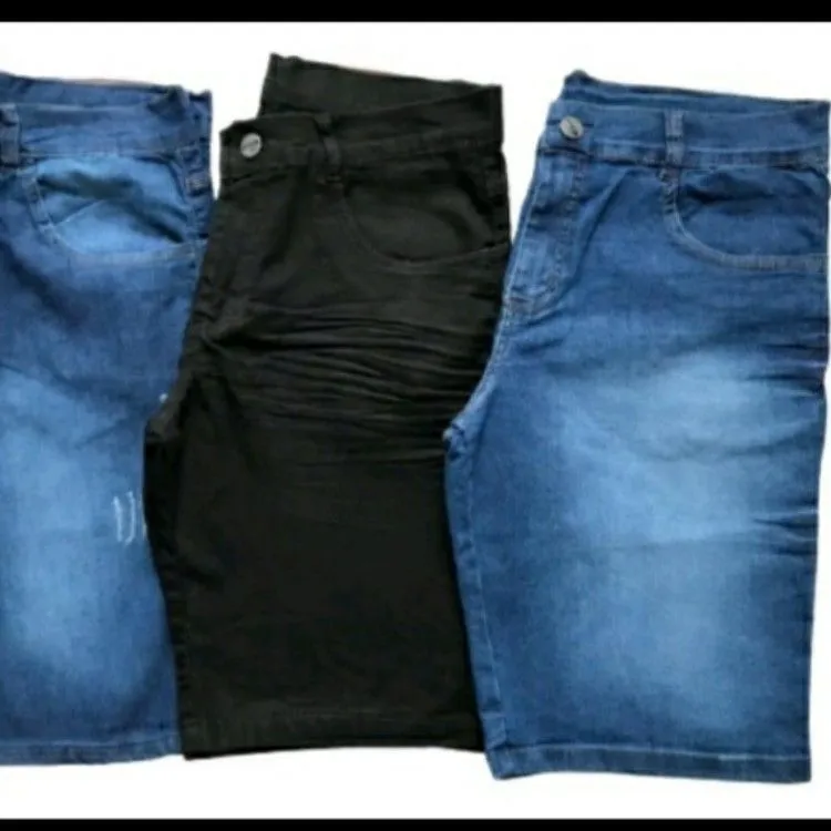 Bermuda jeans masculina