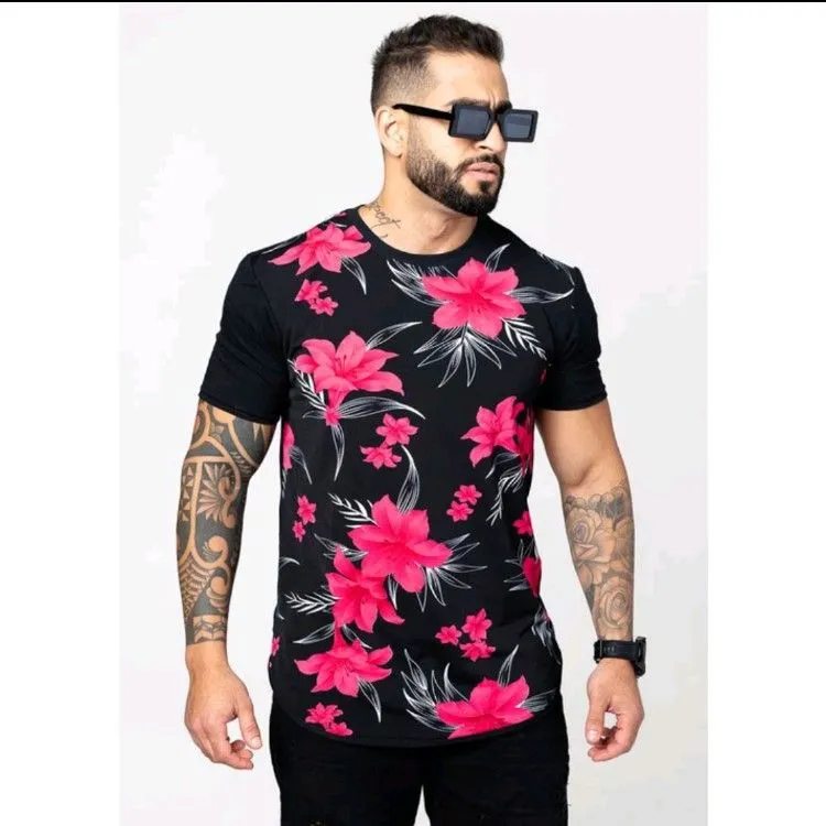 Camiseta masculina florida