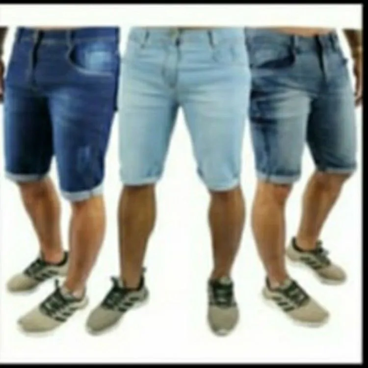 Bermuda jeans masculina