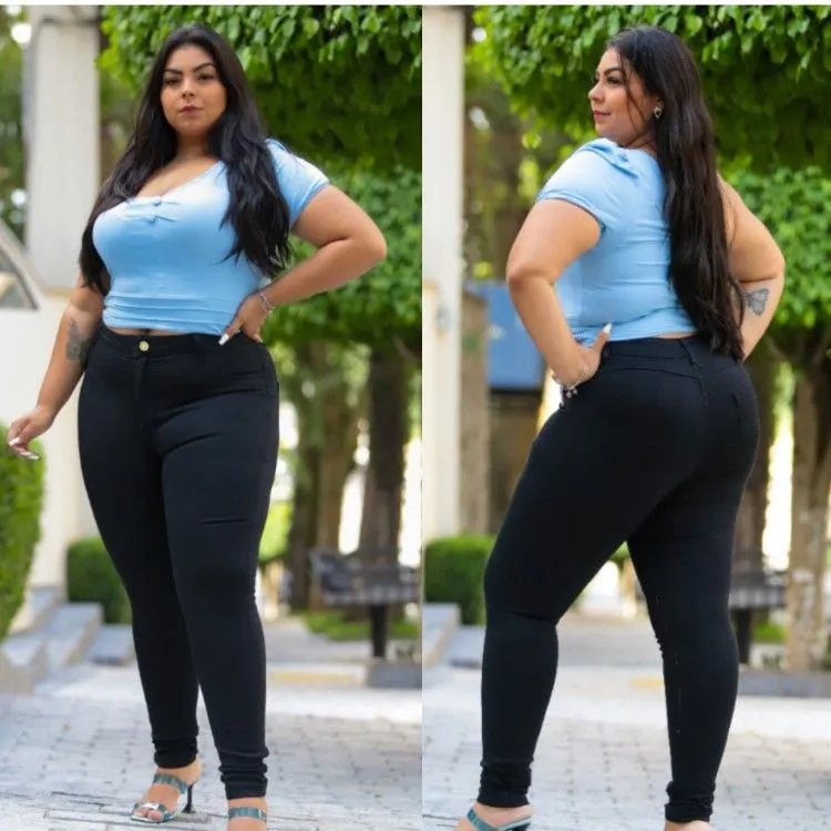 Calça Jeans Feminina (Plus Size)