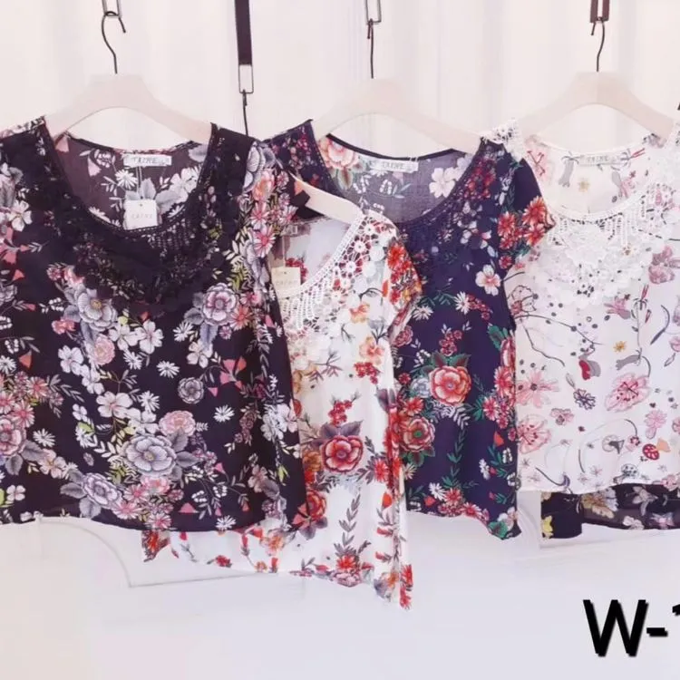 Blusa manga curta feminina