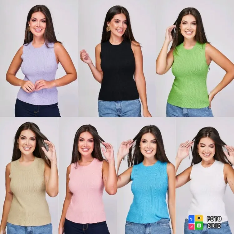 Blusa regata moda feminina de importado