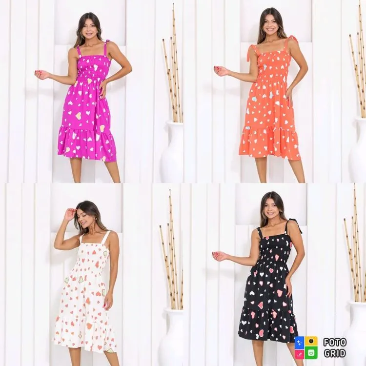 Vestido curta moda feminina