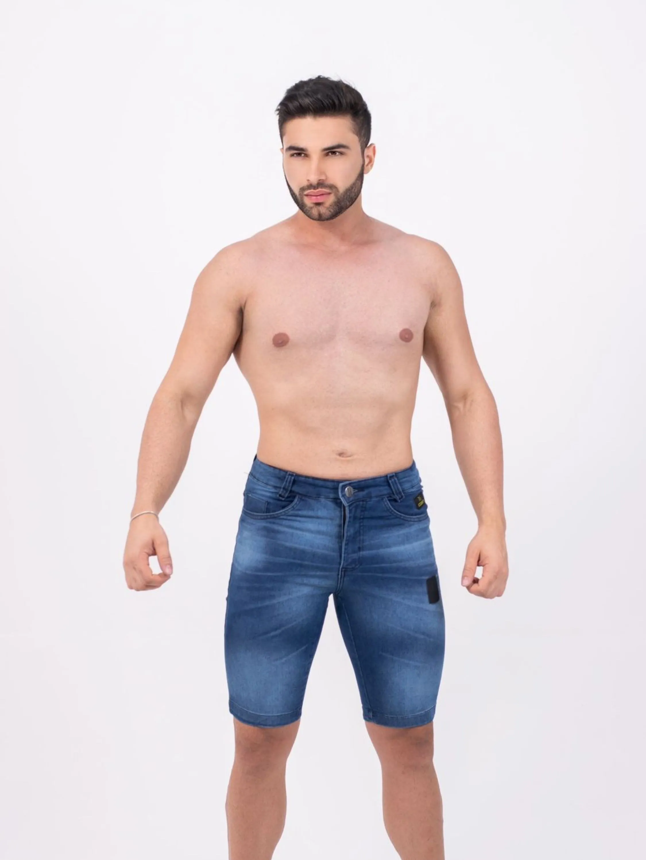 Bermuda jeans na lycra