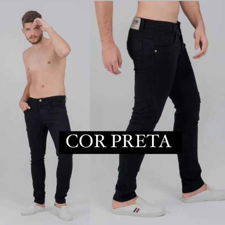 Calça na Sarja Aveludada Premium