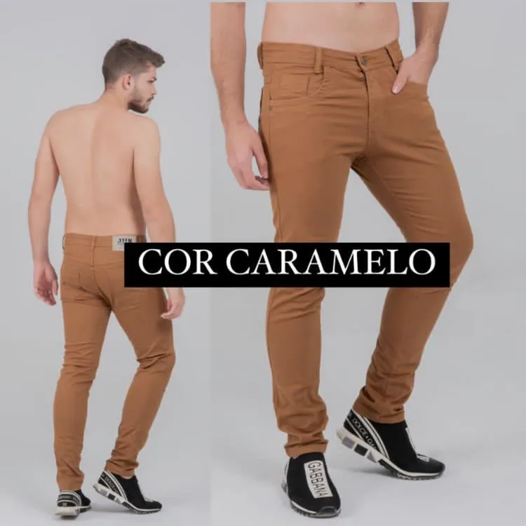 Calça na Sarja Aveludada Premium