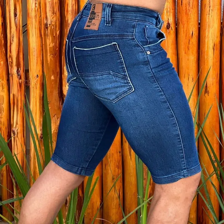 Bermuda Jeans na Lycra Linha Styllus