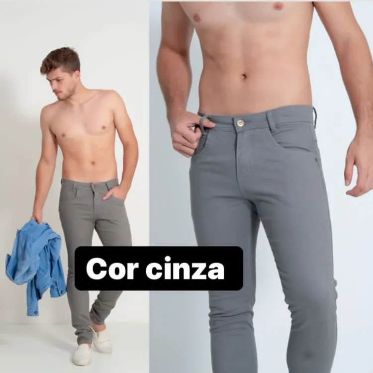 Calça na Sarja Aveludada Premium