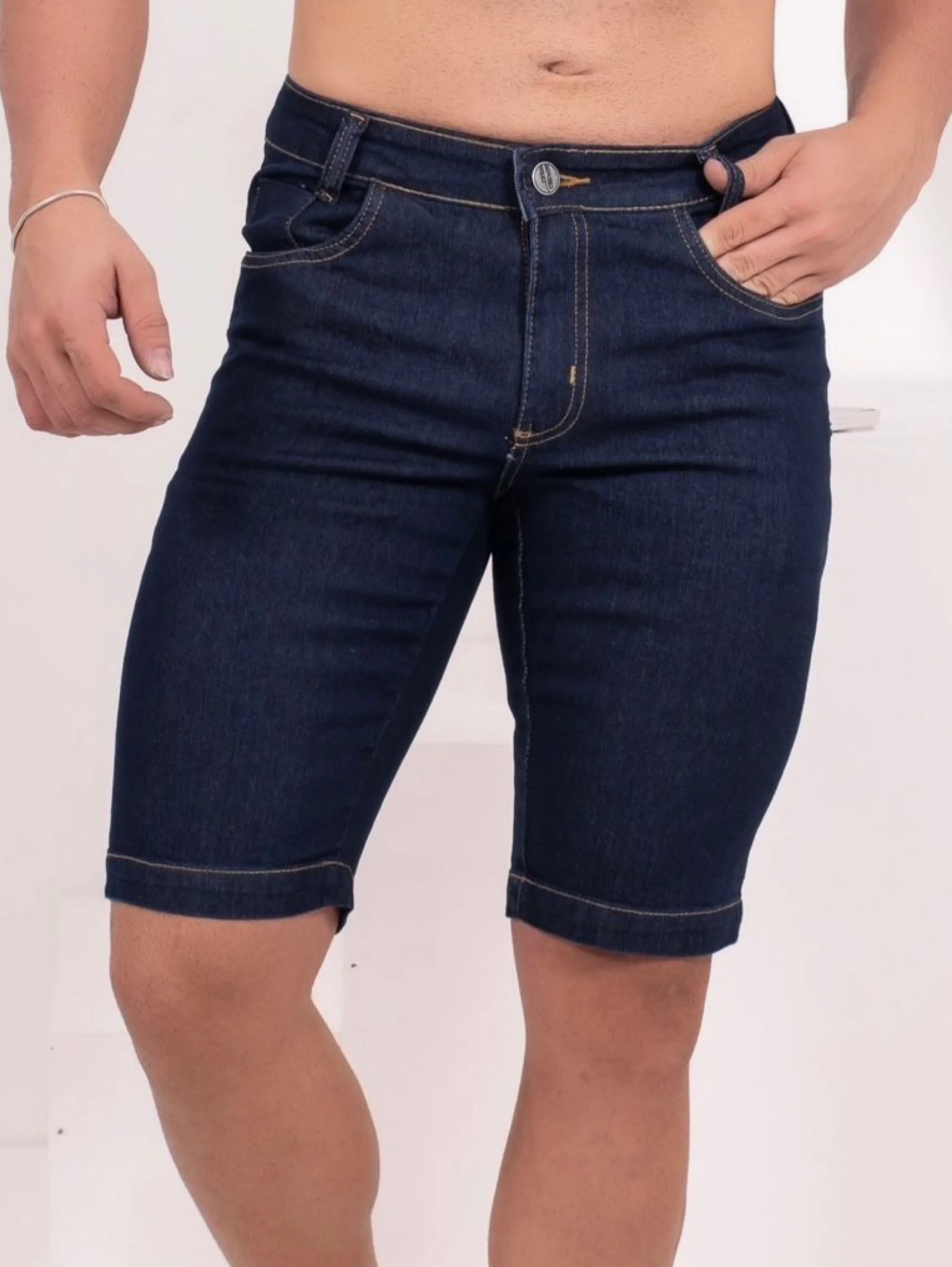 Bermuda jeans na lycra