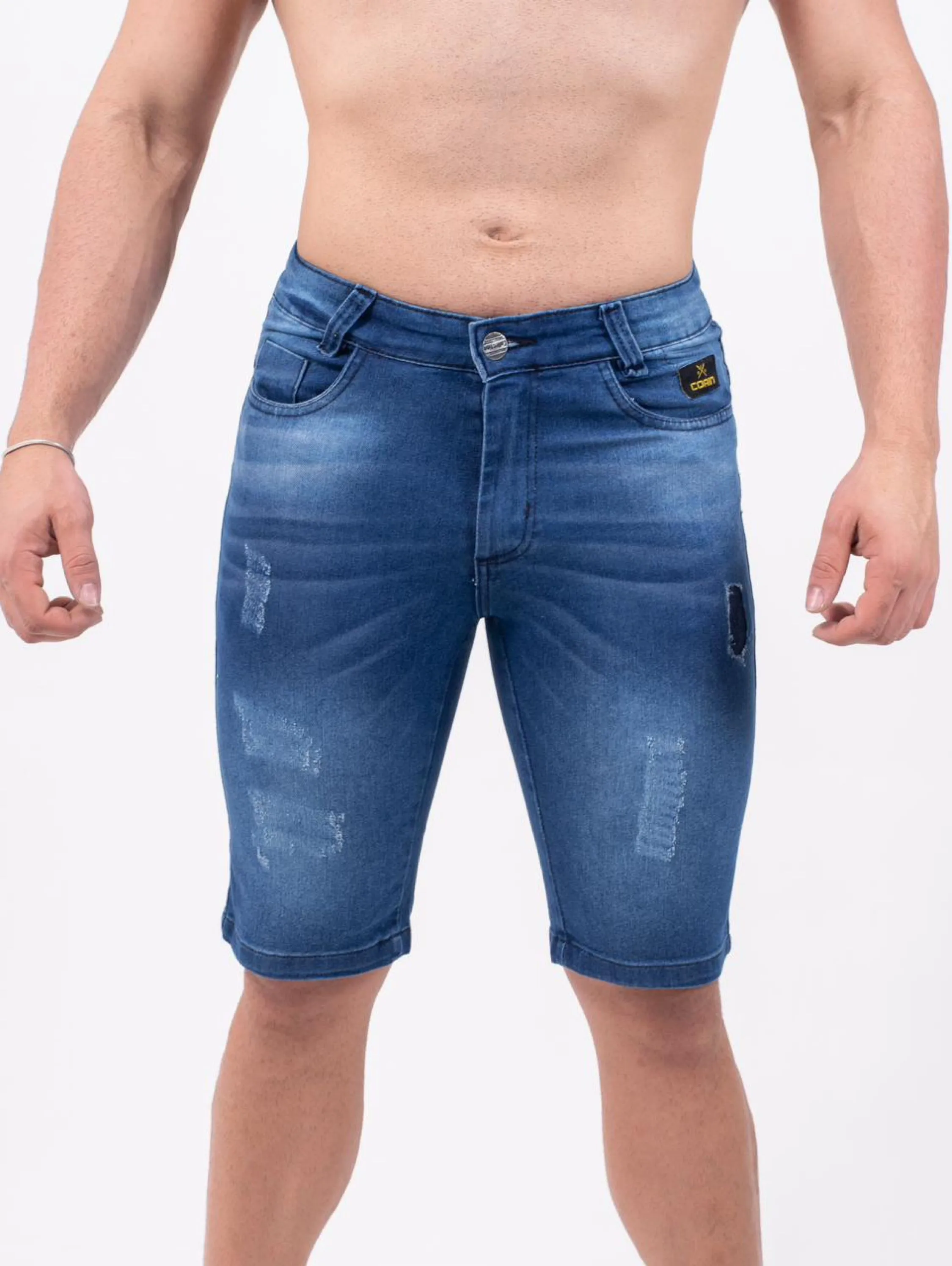 Bermuda jeans na lycra