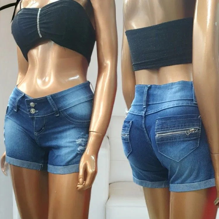 Short jeans feminino