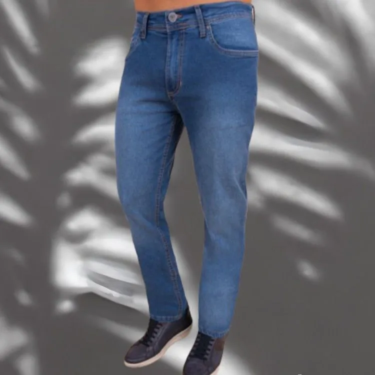 Calça jeans masculino azul jeans