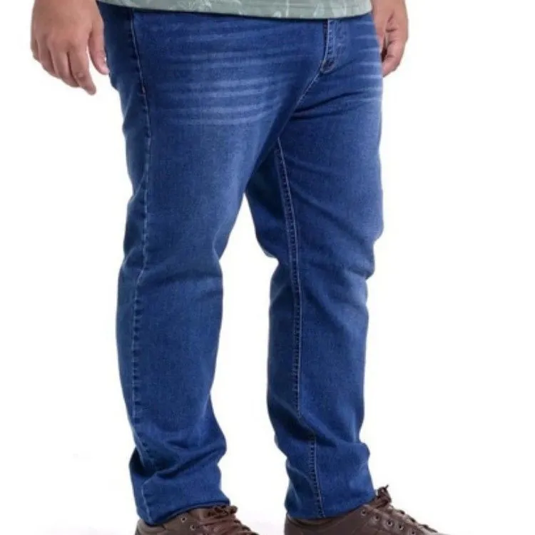 Calça jeans masculino plus Size