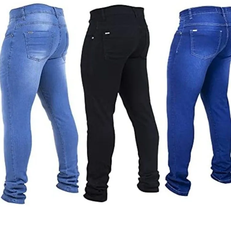 Calça jeans masculino com elastano