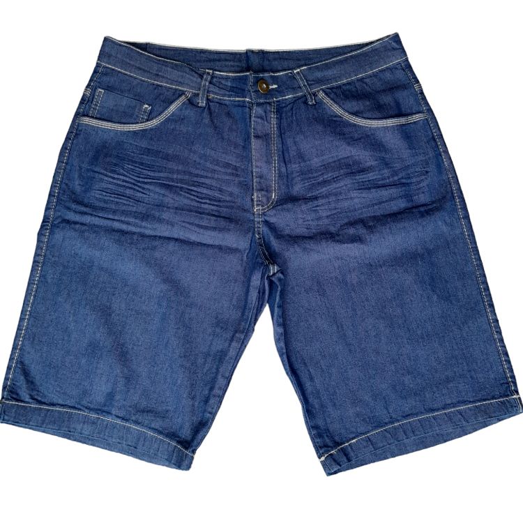 Bermuda jeans masculino tamanho plus